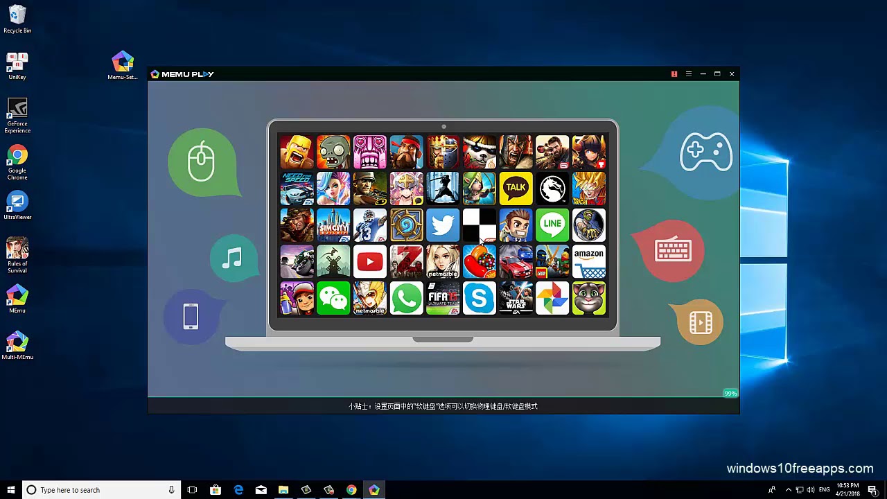 android pc emulator windows 10