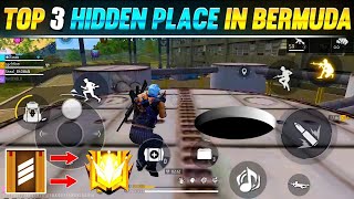 Top 3 Hidden Place In Bermuda | FREE FIRE MAX