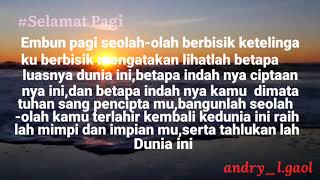 Qoutes ucapan selamat pagi || story wa 30 menit