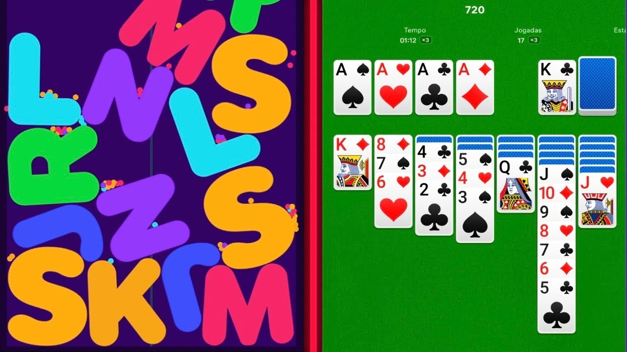 🔤 I Like ABC Alphabet Merge Words Puzzle VS 🃏 Solitaire Gameplay 🎮 ...