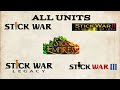 All Units Evolution Of Stick War 2009 2023 All Units Evolution Of Stick War 2009 2023
