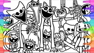 Poppy playtime chapter 3 New coloring page How to color all bosses and monsters