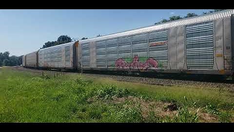 NS 28T BMW Autorack Train Whitestone, SC on the W Line w/VGN trailing 2nd