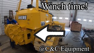 Part one John Deere 700H dozer 4000s winch install 700J 700K 700L @C_CEQUIPMENT logger foresty