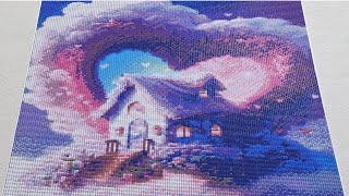 Diamond painting ASMR 보석십자수 romantic cabin part 4 완성