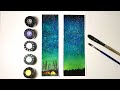 Painting beautiful sky with very cheap watercolour brand