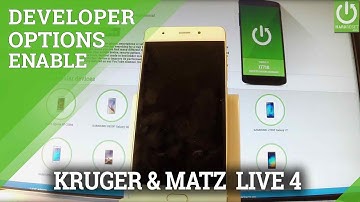 Developer Options in KRUGER & MATZ Live 4 - Allow USB Debugging