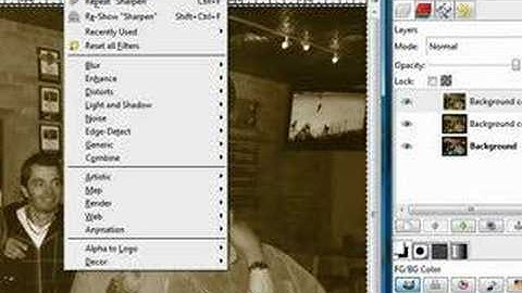 Quick Gimp Tips Episode 2 Sepia Tone