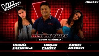 María Fadraga vs Jarvin Chóez vs Emily Bowen - Knockouts - T2 - La Voz Ecuador