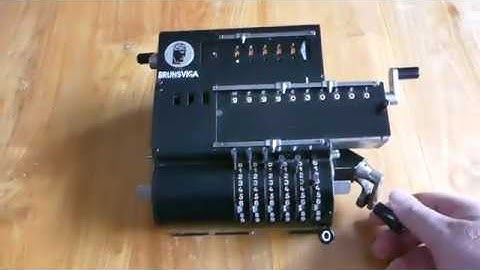 The Brunsviga 10 mechanical calculator