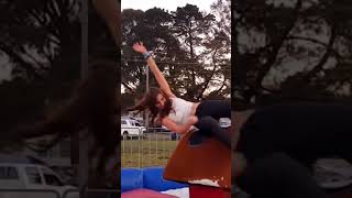 This weekend I'm playing at a rodeo! Here's a compliation of me falling off mechanical bulls 🤣