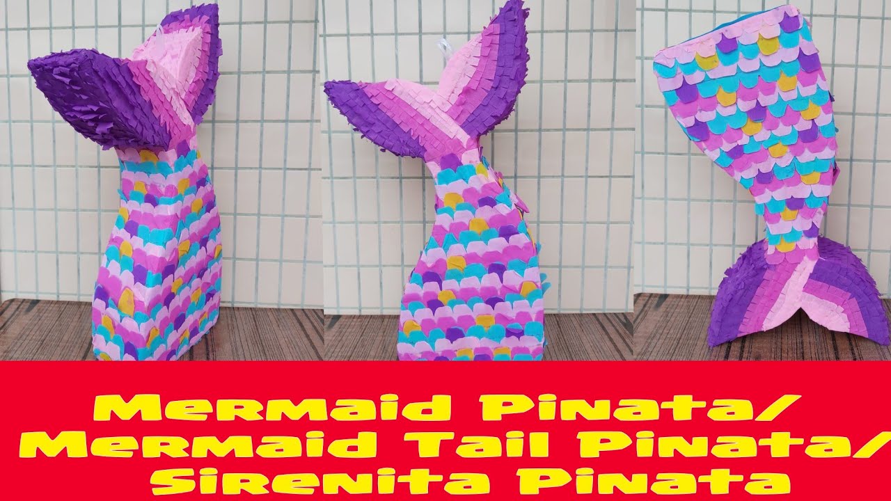 Mermaid Pinata, Mermaid Tail Pinata, Sirenita Pinata 