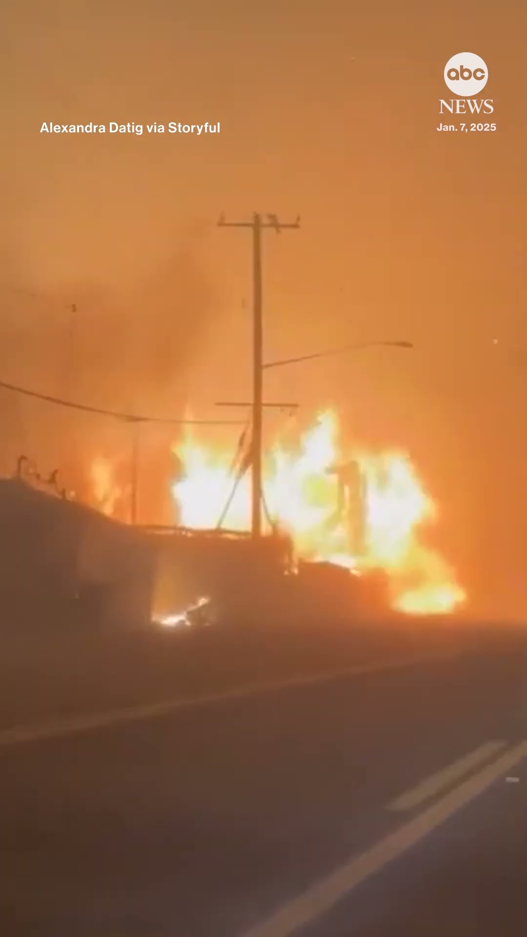 Wildfire consumes structures along Pacific Coast Highway