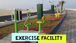 Best beach walkway Busaiteen Sea front Kingdom of Bahrain