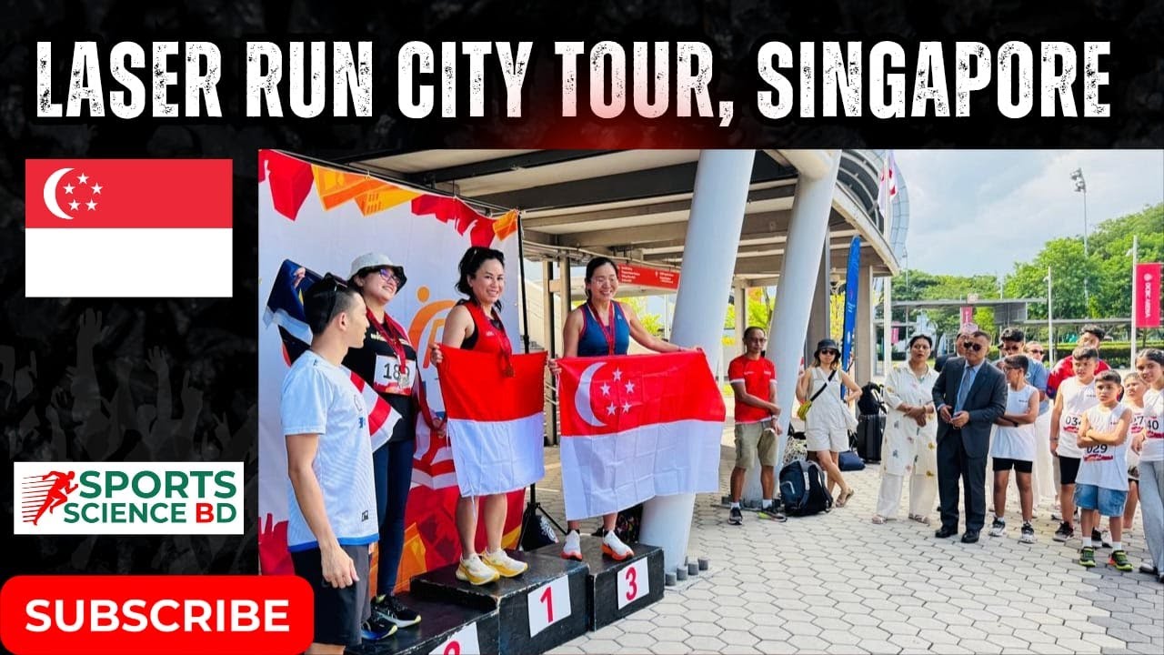 “UIPM Global Laser Run | Singapore City Tour 🇸🇬 | Action at the Singapore Sports Hub!”