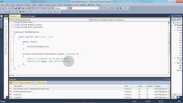 Curso Tutorial de C# en Español   Capitulo 09  Introducion al ADO NET 2 0 SQLExpressEdition