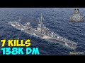 World of WarShips | Leberecht Maass | 7 KILLS | 138K Damage - Replay Gameplay 4K 60 fps