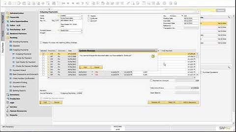 WORKING WITH OUTGOING PAYMENTS IN SAP BUSINESS ONE