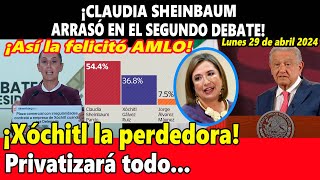 ¡Sheinbaum arrasó en el segundo debate! Xóchitl la gran perdedora ¡Así respondió AMLO!