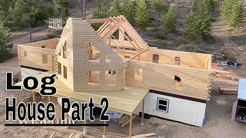 Log Home part 2, Turning lathe