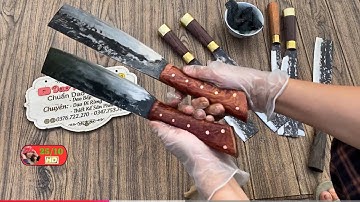 #Dao_phúc_sen HD|🔥CHUẨN BỊ DAO ĐI RỪNG - dao thủ công - thép lò xo pháo cao xạ✅0347-753-780📲