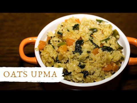 oats-upma-recipe-with-vegetables-|-indian-breakfast-recipes