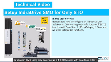 IndraDrive – Setup SafeMotion for only Safe Torque Off with Safe Stop 1