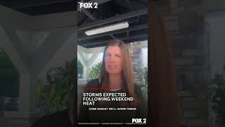 Storms expected following weekend heat