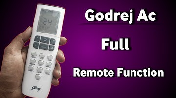 How to use godrej ac remote function | godrej ac remote control function