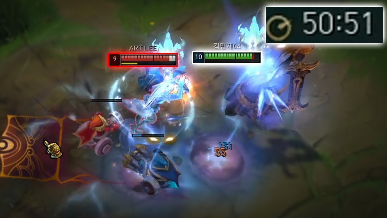 아트리 형님 상대로 나온 레전드 50분 게임