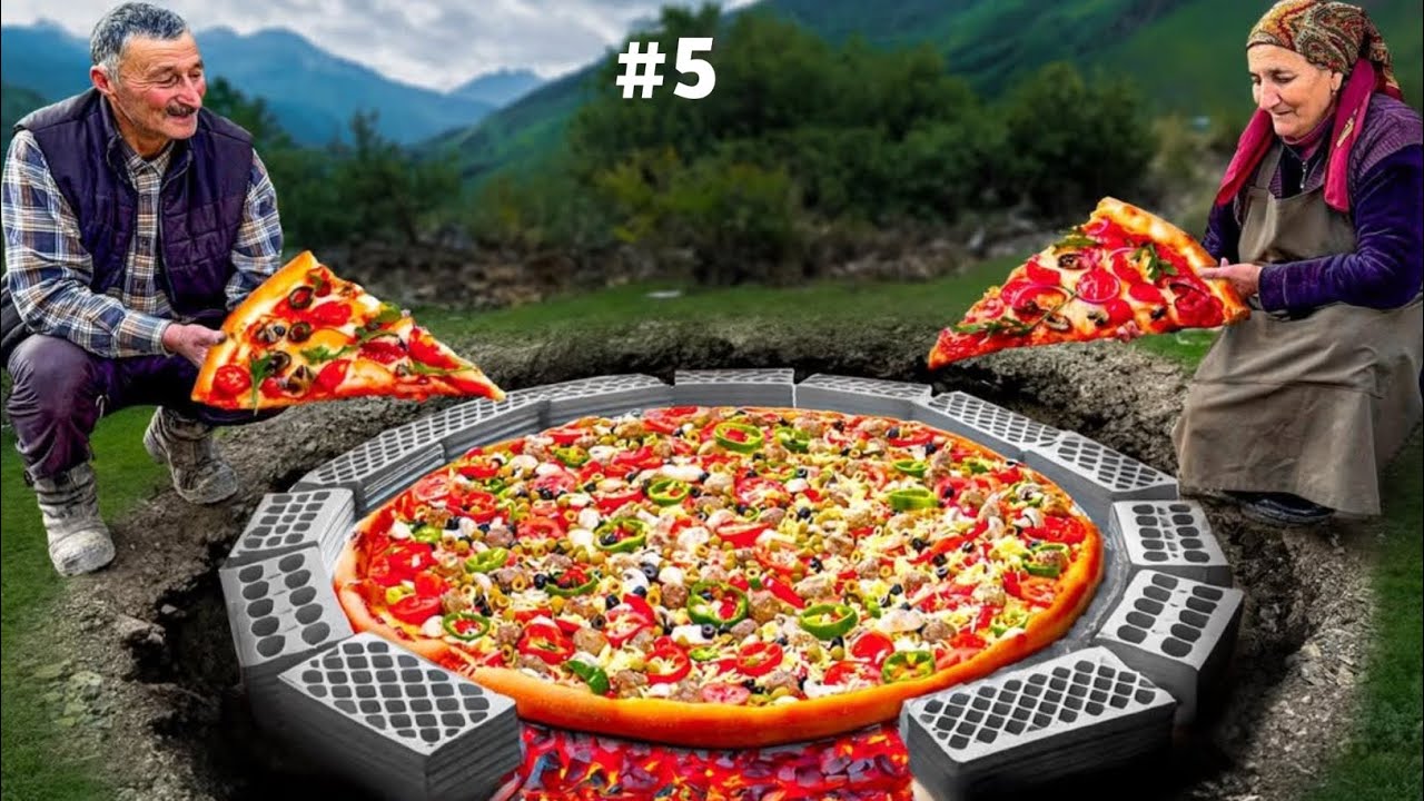 Giant Meatball Pizza Recipe- Baked Underground!  