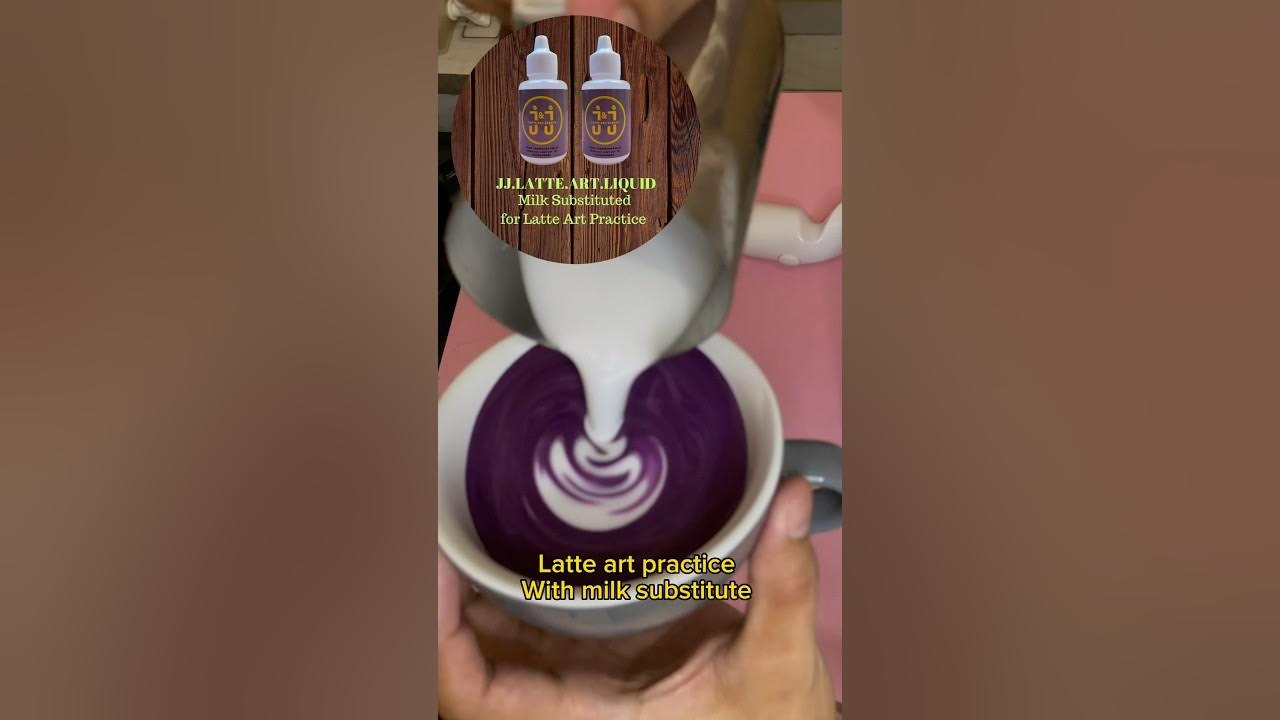 Milk substitute for latte art practice latteart lattearttutorial 