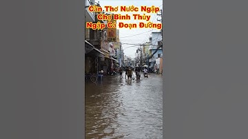 CẦN THƠ NƯỚC NGẬP TẠI CHỢ BÌNH THỦY bà con hôm nay đi chợ lúc triều cường lên #shorts