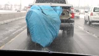 Random Fail Video: Dragging New Carpet On Road