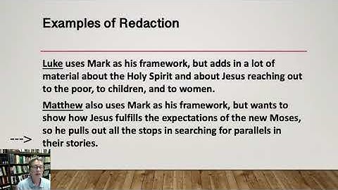 Introduction to Exegesis, Lecture 12: Redaction Criticism