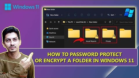 How to Encrypt a Folder or Files in Windows 11 || Encrypt a Folder on Windows 11 PC