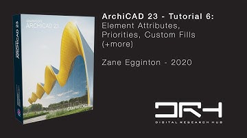 ArchiCAD 23 - Tutorial 6: Element Attributes, Priorities, Custom Fills (+more)