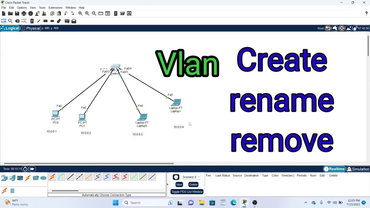 vlan create ,rename and delete in switch YouTube