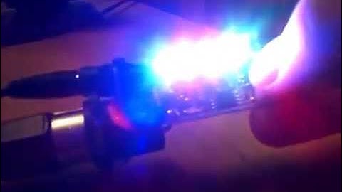 Arduino ATTiny13a DMX512 Receiver driving WS2812 RGB LEDs