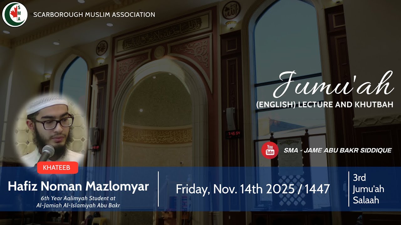 The Power of Salaam: Building Unity One Greeting at a Time | Hafiz Noman Mazlomyar | Fri. 14/11/25