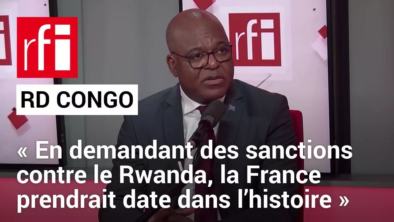 Émile Ngoy Kasongo, ambassadeur de la République démocratique du Congo à Paris, avec C. Boisbouvier