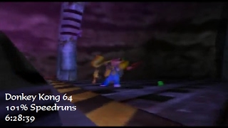 101% in 6:28:39 | Donkey Kong 64