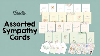 Elegant Minimalist Sympathy Cards 🕊️ | Boxed Condolence Cards with Envelopes 🌸