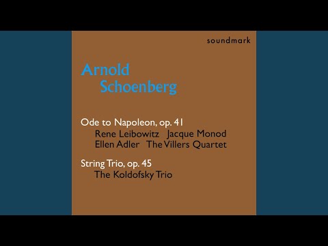 Arnold Schoenberg – Ode To Napoleon (1951, Vinyl) - Discogs