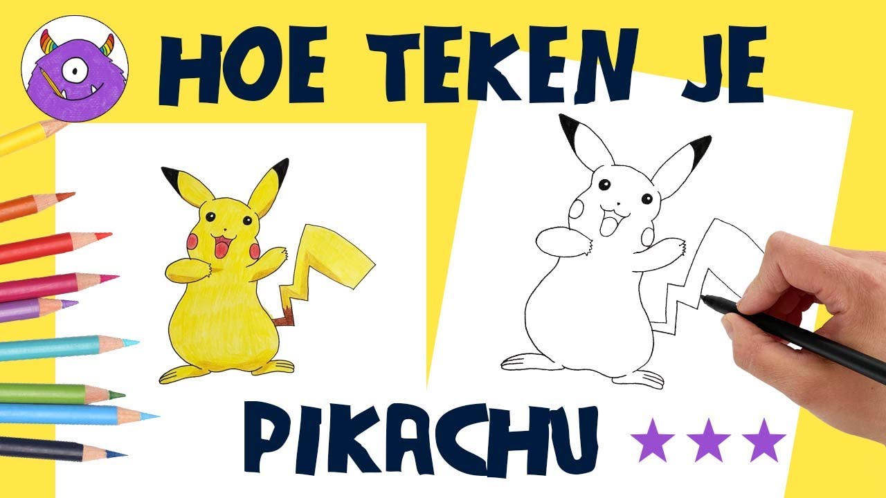 Hoe Teken Je Pikachu Pokemon Kinderfilmpjes - vrogue.co