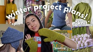 my winter project plans! | (winter knitting, sewing, and cozy crafting ideas)