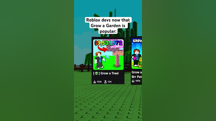 Roblox devs now that Grow a Garden is popular: