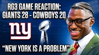 RG3 REACTS: The New York Giants are a PROBLEM and proved it by BEATING THE Dallas Cowboys