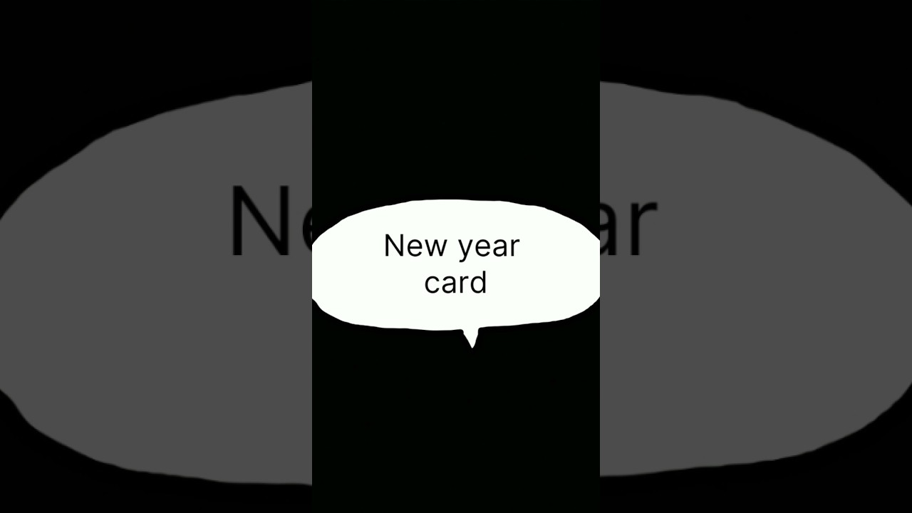 diy new year card 