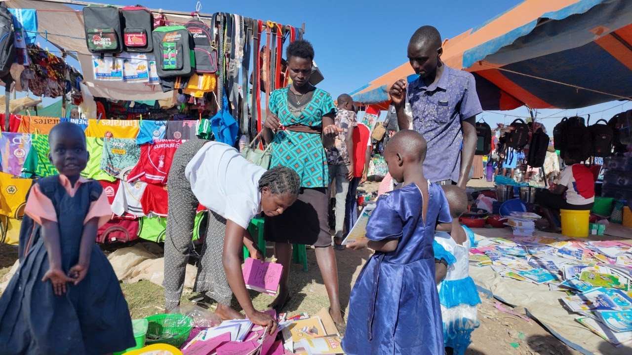 EP35: Back to school village market shopping// Young African village couple goals// African village 